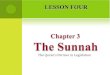 L ESSON F OUR. D EFINITION  Literally, Sunnah means a clear path or a beaten track الطريقة المتبعة but it is also used to imply normative practice, or