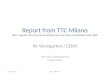 Report from TTC Milano  W. Weingarten / CERN SPL cavity working group 7 March 2011