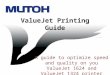 ValueJet Printing Guide A guide to optimize speed and quality on you ValueJet 1624 and ValueJet 1324 printer