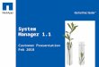 System Manager 1.1 Customer Presentation Feb 2010