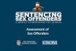 Assessment of Sex Offenders. Learning Objectives Identify information and assessments that reliably estimate risk posed by sex offenders; Describe some