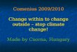 Comenius 2009/2010 Change within to change outside – stop climate change! Made by Csorna, Hungary