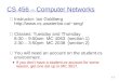 1-1 CS 456 – Computer Networks □ Instructor: Ian Goldberg iang/ □ Classes: Tuesday and Thursday 8:30 – 9:50am MC 4063 (section