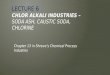 LECTURE 6 CHLOR ALKALI INDUSTRIES – SODA ASH, CAUSTIC SODA, CHLORINE Chapter 13 in Shreve’s Chemical Process Industies