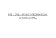 ME 1001 – BASIC MECHANICAL ENGINEERING. CONTENTS 1.Unit I: Machine elements I (springs and cams) 2.Unit II: Machine elements II ( Gears, Belt drives,