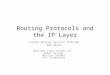 Routing Protocols and the IP Layer CS244A Review Session 2/01/08 Ben Nham Derived from slides by: Paul Tarjan Martin Casado Ari Greenberg