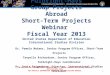 Fulbright-Hays Group Projects Abroad Short-Term Projects Webinar Fiscal Year 2013 United States Department of Education International Studies Division