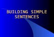 BUILDING SIMPLE SENTENCES. EXPANDING SIMPLE SENTENCES WITH VERBAL PHRASES Verbal phrase consists of a verbal and any objects or modifiers. A verbal is