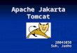 Apache Jakarta Tomcat 20041058 Suh, Junho. Road Map Tomcat Overview Tomcat Overview History History What is Tomcat? What is Tomcat? Servlet Container