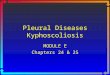 Pleural Diseases Kyphoscoliosis MODULE E Chapters 24 & 25