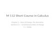 M 112 Short Course in Calculus Chapter 2 – Rate of Change: The Derivative Sections 2.1 – Instantaneous Rate of Change V. J. Motto