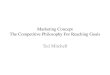 Marketing Concept The Competitive Philosophy For Reaching Goals Ted Mitchell