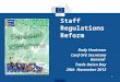 Staff Regulations Reform Rudy Hautman Conf-SFE Secretary General Trade Union Day 28th November 2013 1