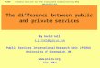PSIRU Economic Justice and the Sustainable Global Society2011  The difference between public and private services By David Hall