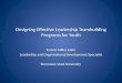 Designing Effective Leadership Teambuilding Programs for Youth Tyrone Miller, Ed.D. Leadership and Organizational Development Specialist Tennessee State