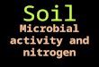 Soil Microbial activity and nitrogen. Physical elements {TILTH} Physical elements {TILTH} – e.g. sand, silt, clay, organic material and aggregates (SOIL
