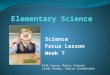 Science Focus Lesson Week 7 Polk County Public Schools Linda Vendur, Senior Coordinator
