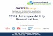 Topology and Orchestration Specification for Cloud Applications (TOSCA) Standard TOSCA Interoperability Demonstration Join the TOSCA Technical Committee