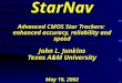 StarNav Advanced CMOS Star Trackers: enhanced accuracy, reliability and speed John L. Junkins Texas A&M University May 16, 2002