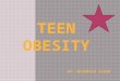 Obesity is an large portion of body fat which makes the person 20 percent heavier than their ideal body weight. "Overweight" is defined as any weight