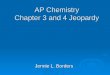 AP Chemistry Chapter 3 and 4 Jeopardy Jennie L. Borders