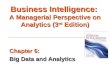Chapter 6: Big Data and Analytics Business Intelligence: A Managerial Perspective on Analytics (3 rd Edition)