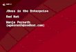 JBoss in the Enterprise Red Hat Wanja Pernath (wpernath@redhat.com)