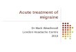 Acute treatment of migraine Dr Mark Weatherall London Headache Centre 2010