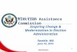 United States 1 Election Assistance Commission  1 Inspiring Change & Modernization in Election Administration Seattle, WA June 10, 2015