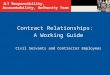 JLT Responsibility, Accountability, Authority Team Contract Relationships: A Working Guide Civil Servants and Contractor Employees