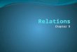 Chapter 9. Chapter Summary Relations and Their Properties n-ary Relations and Their Applications (not currently included in overheads) Representing Relations