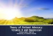 Theory of Patient Advocacy: Vitamin D and Depression Allison Mills, BSN, RN University of Central Florida