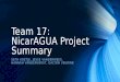 Team 17: NicarAGUA Project Summary SETH KOETJE, JESSE VANDERWEES, HANNAH VANDERVORST, DALTON VEURINK