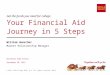 Get the funds you need for college Your Financial Aid Journey in 5 Steps William Buescher Market Relationship Manager Haverhill High School September 30,
