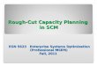 Rough-Cut Capacity Planning in SCM EGN 5623 Enterprise Systems Optimization (Professional MSEM) Fall, 2011