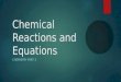 Chemical Reactions and Equations CHEMISTRY PART 3