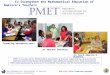The Mathematical Association of America Web site:  National Science Foundation PMET: To Strengthen the Mathematical Education of