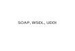 SOAP, WSDL, UDDI. Service Broker Basic SOAP Message Exchange Service Consumer Service Provider http transport SOAP message WSDL describing service SOAP
