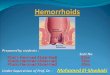 Hemorrhoids Hemorrhoids are dilated, twisted (varicose) veins located in the wall of the rectum and anus. Hemorrhoids occur when the veins in the rectum