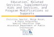 Describing Special Education, Related Services, Supplementary Aids and Services, and Program Modifications or Supports Christina Spector, Marge Resan,