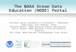 The NOAA Ocean Data Education (NODE) Portal Caroline Joyce, University of Wisconsin – Milwaukee Todd Viola, Port Aransas, Texas Michiko Martin, NOAA National