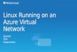 Linux Running on an Azure Virtual Network Speaker Title Organization