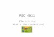 PSC 4011 Electricity: What’s the connection?. PSC 4011: Power & Energy SeriesParallelCombined