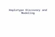 Haplotype Discovery and Modeling. Identification of genes Identify the Phenotype MapClone