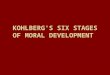 KOHLBERG'S SIX STAGES OF MORAL DEVELOPMENT. Lawrence Kohlberg