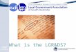 What is the LGR&DS?. Funding from Local Government Finance Authority: Financing Local Government