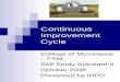 Continuous Improvement Cycle College of Micronesia – FSM Self Study Standard II October 2008 Presented by IRPO