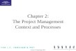 Course Technology 2001 1 Chapter 2: The Project Management Context and Processes