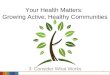 1 Your Health Matters: Growing Active, Healthy Communities 3: Consider What Works