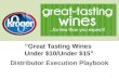“Great Tasting Wines“Great Tasting Wines Under $10/Under $15”Under $10/Under $15” Distributor Execution Playbook 1